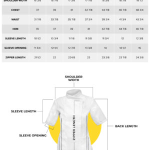 YellowJacket-Chefwear-YJ-Original-Size-Chart